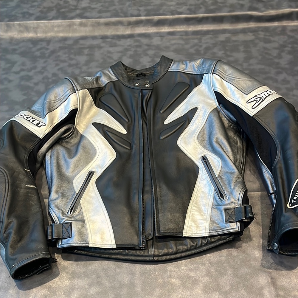 Joe Rocket Performance Jacket Black and Silver with Pants (Set)